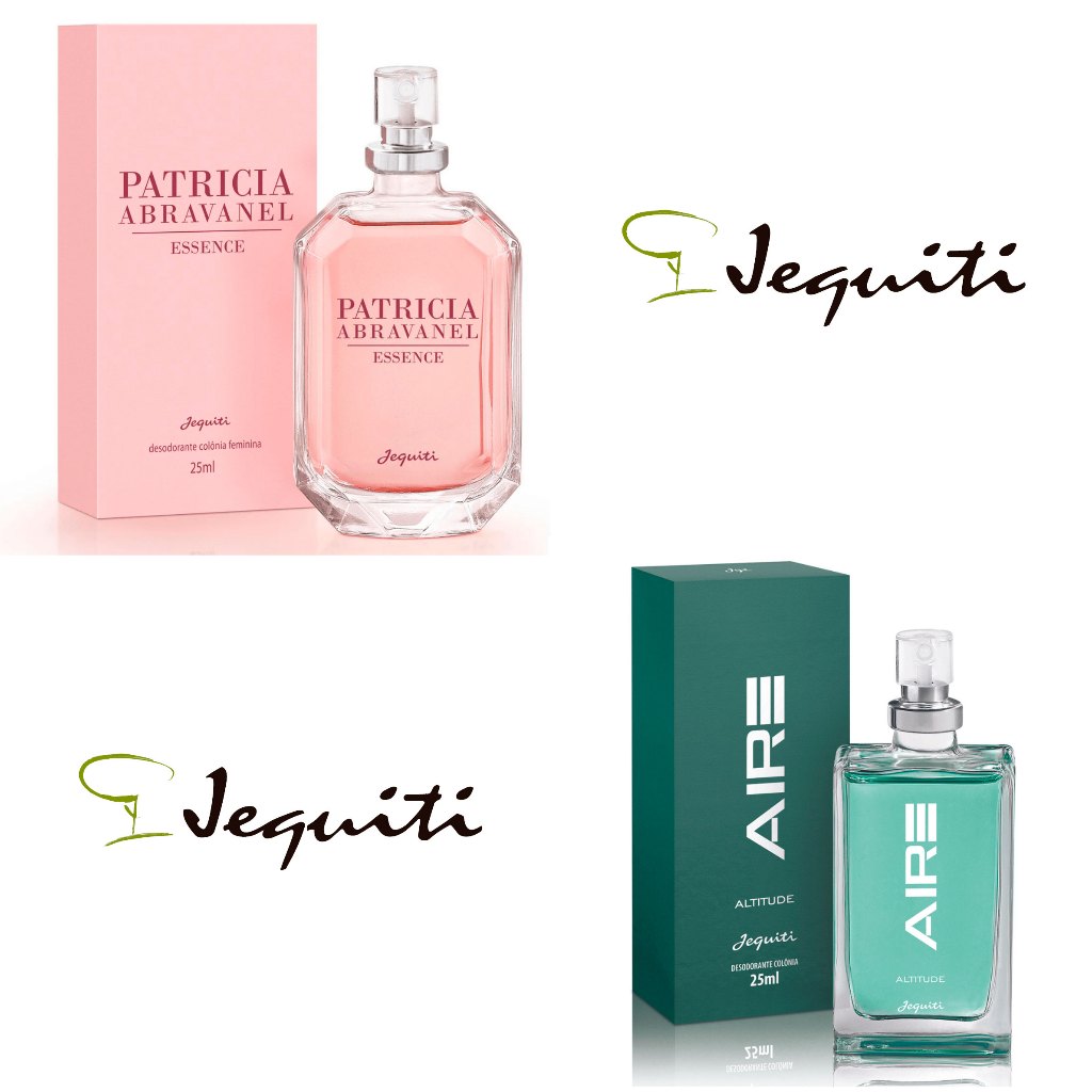 KIT 2 Perfumes 1 Patricia Abravanel Feminina  + 1 Aire Desodorante Colônia Masculina Jequiti 25ml em Oferta na Shopee