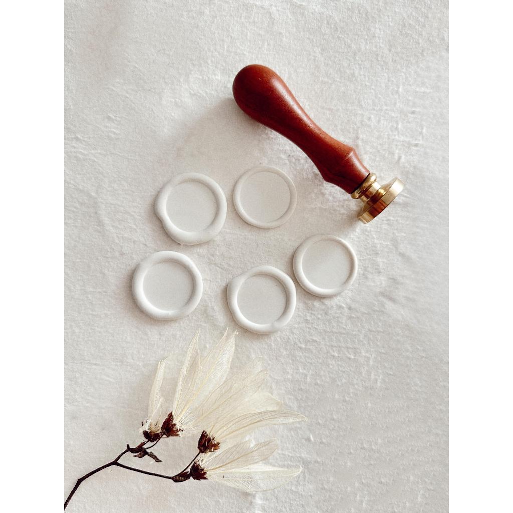 Lacres de cera Cor Branco 15un convite de casamento - Envio Imediato