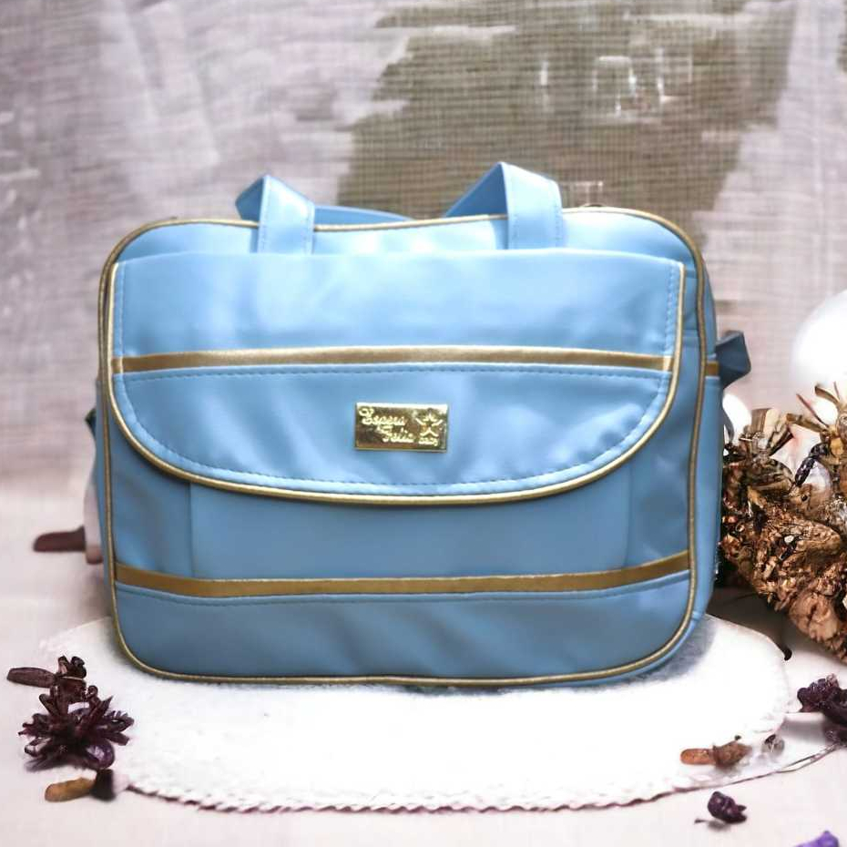 Bolsa Frasqueira Maternidade de Couro Elegante para Bebê - Mamães e Bebes