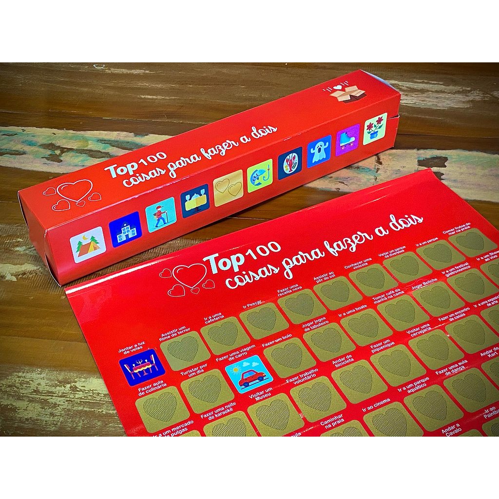 Raspadinha 100 Encontros Para Casal - Presente Namorados Jogo