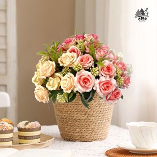 Buque de rosas decoração artificial 7 rosas - FR 896 em Oferta na Shopee