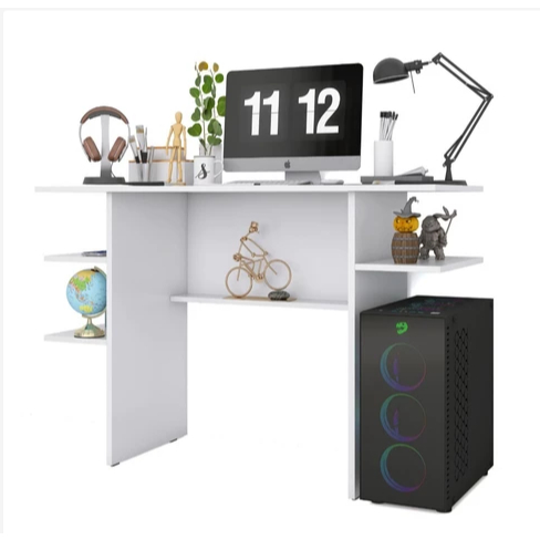 Mesa Escrivaninha Gamer PC Para Computador Com Prateleiras Suporte em Oferta na Shopee