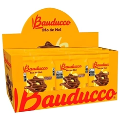 Pão de Mel Chocolate Ao Leite 450g C/15 Unidades Bauducco