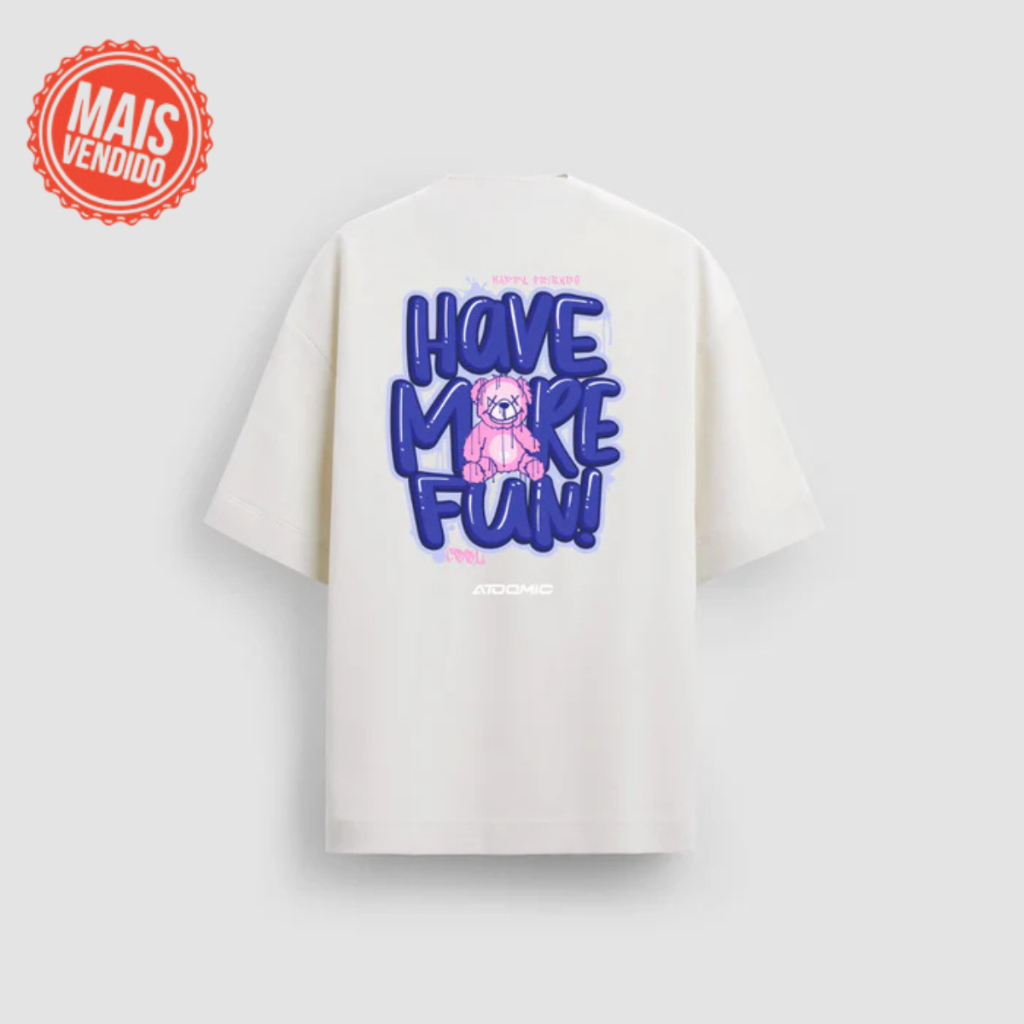 Bear 24 - Camiseta Masculina Oversized Premium 20.1 Streetwear Camisa Unissex