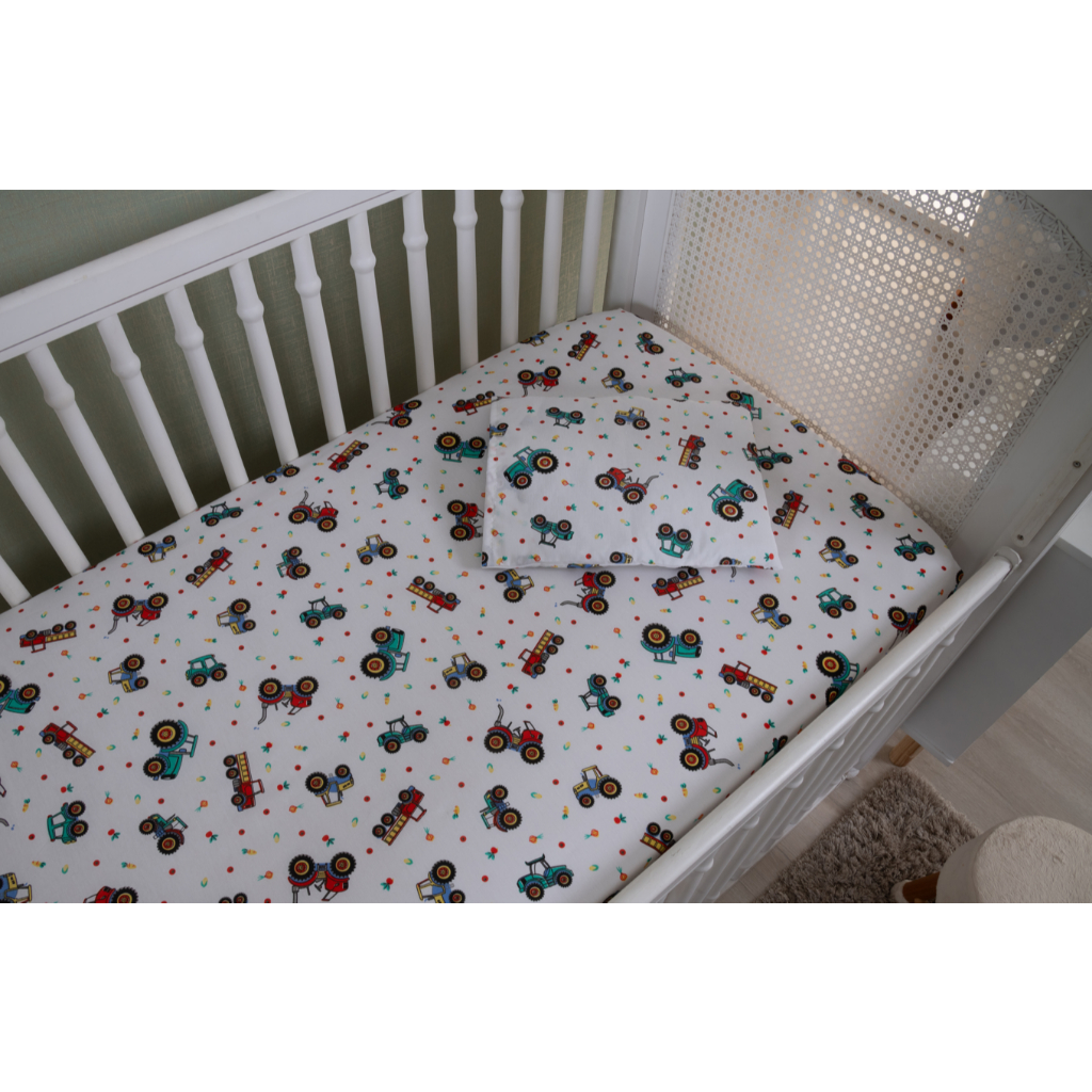 Jogo De Lençol 2 Peças Bebe Berço Americano Algodão Estampado em Oferta na Shopee