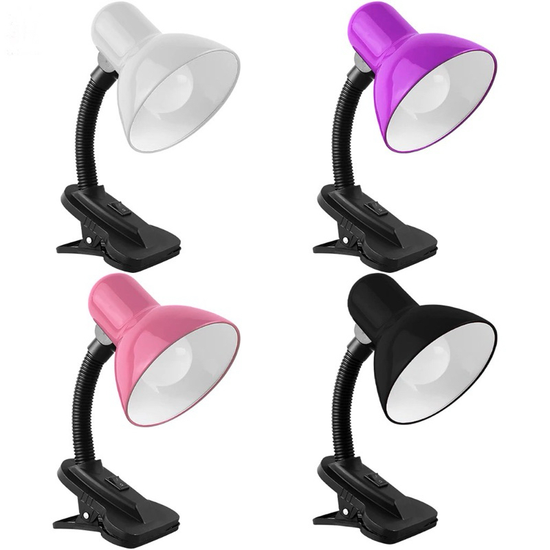 Luminaria De Mesa Com Garra Presilha Bivolt Leitura Estante Quarto Maquiagem Manicure
