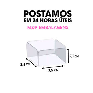 500- Forminhas/Pelotine/Caixetas Quadradas DESTACADAS de Acetato para Doces 3,5x3,5x2,0cm F4L005 em Oferta na Shopee