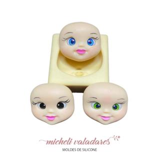Molde de Silicone para Artesanato Mini Rostinho Modelado - 2,5 cm - Corpo e Cabeça em Oferta na Shopee