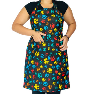 Avental Jaleco Pet Shop Para Banho E Tosa Impermeável com Bolso e Forro À Prova D'água em Oferta na Shopee