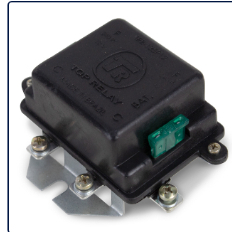 RELE DUPLO FAROL 12V CAIXA PLASTICA (FUSIVEIS EXTERNOS 480W) BERGSON B-135P TOP RELAY TRB135P12