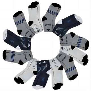 Kit 12 Pares de Meias Masculina/feminina Cano alto soquete