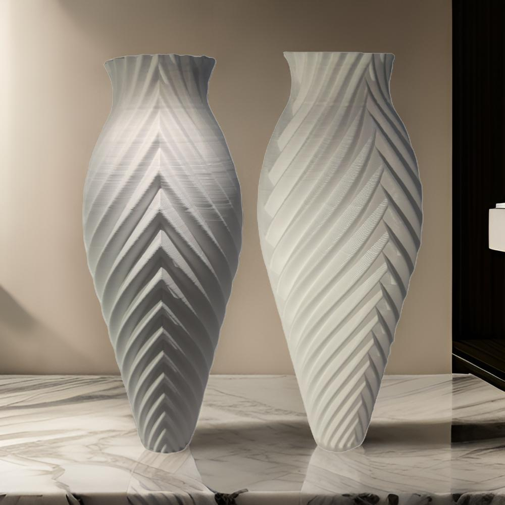 Kit 2 Vasos Grandes Sofisticados Com Desing Elegante - Feitos De Plástico De Alta Qualidade