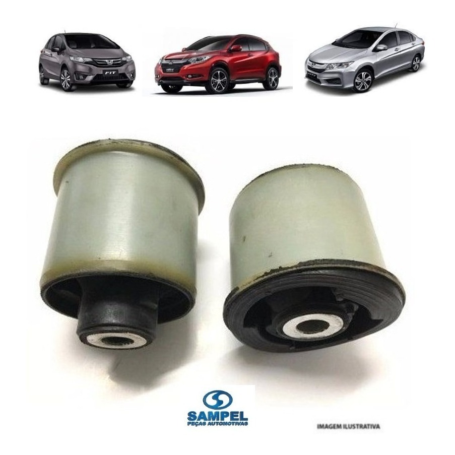 Par Bucha Eixo Traseiro Honda New Fit City 2009 2010 2011 2012 2013 2014 2015 2016 2017 2018 2019 2020