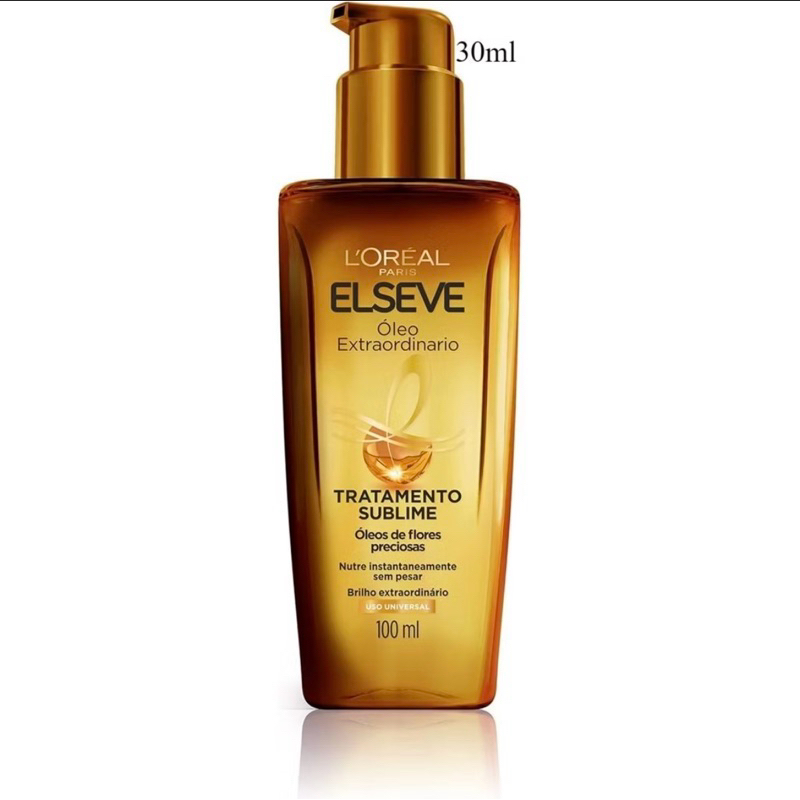 ELSÉVE Óleo Capilar L'Oréal Paris Elseve Óleo Extraordinário 100Ml - Leave In Anti Frizz em Oferta na Shopee