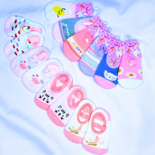 kit 3 Pares Meia Sapatilha Antiderrapante Infantil e Bebê em Algodão Menina Estampas Varidas em Oferta na Shopee