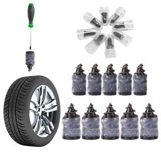 Kit/Jogo 5 ou 10 Pçs Remendo Reparador Parafuso Macarrão Pneu Furado Carro Moto Bike em Oferta na Shopee