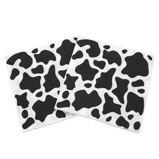 100 Guardanapo Papel Festa Fazendinha 20cmX22cm Guardanapo Vaquinha Aniversário Fazenda Vaca Malhada em Oferta na Shopee