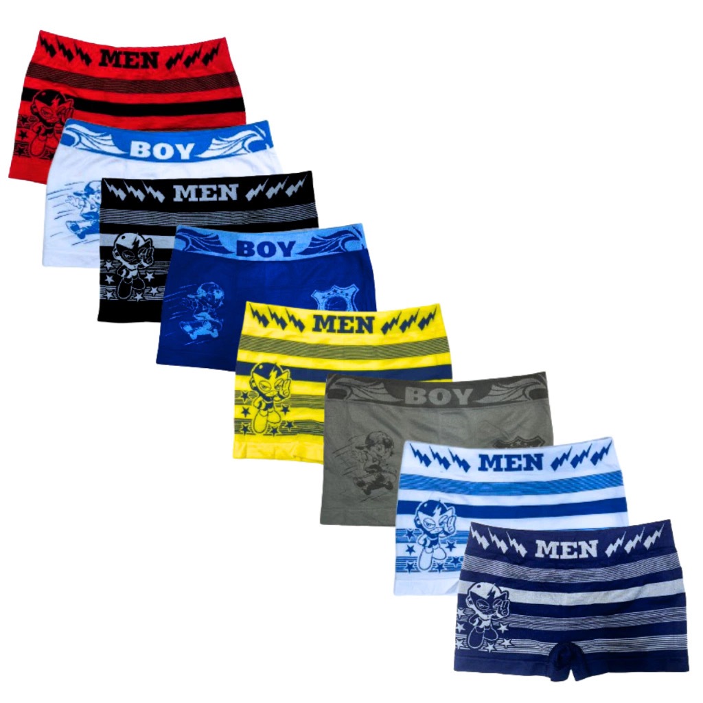 Kit 5 Cueca Box Infantil Cueca Boxer Kids