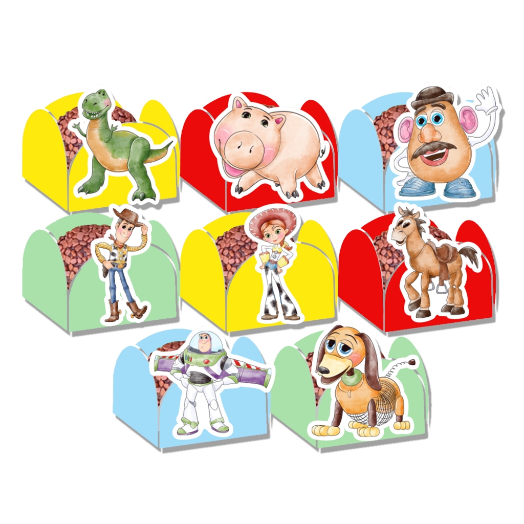 KIT 50 OU 100 FORMINHAS PARA DOCES FESTA TOY STORY AQUARELADO em Oferta na Shopee