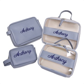 kit 4 necessaire nomes BEBE MAMÃE organizadores maternidade