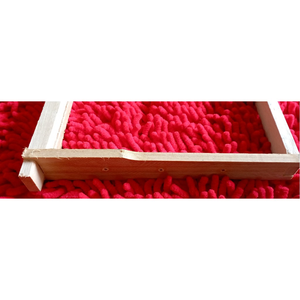Quadro caixilho Ninho 25un eucalipto rosa Langstroth 1a.linha