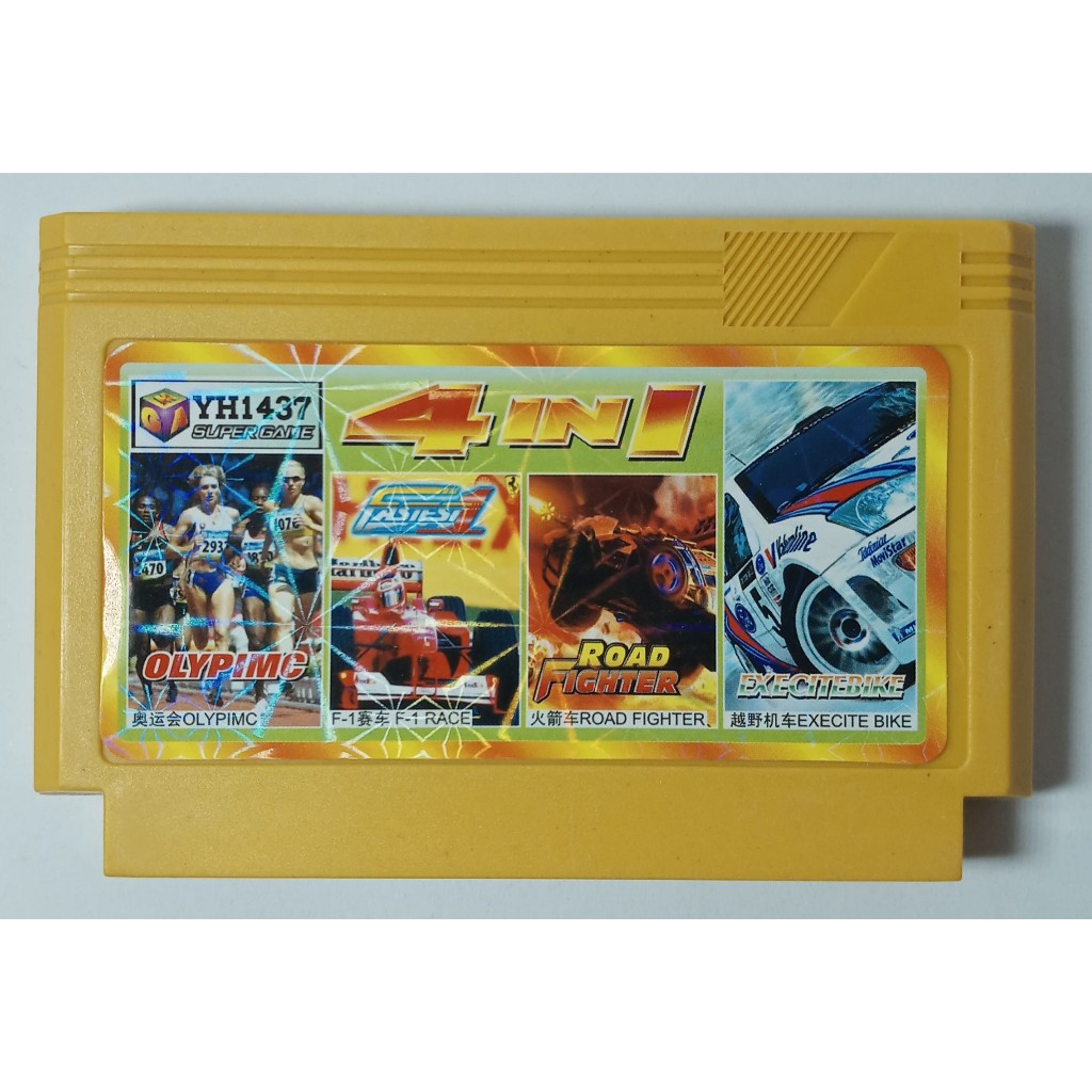 Excite Bike 4 in 1 - Cartucho NES Nintendinho 8 bits Nintendo jogos 60 pinos