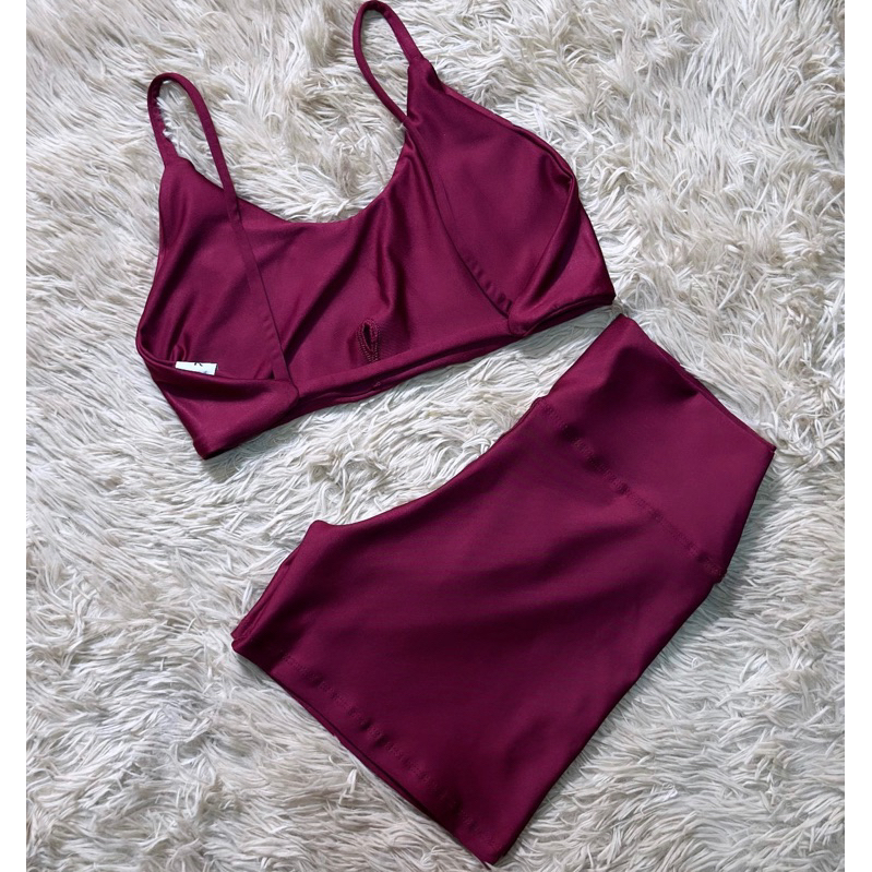 conjunto de short fitness e Cross academia estiloso feminino SEM empina