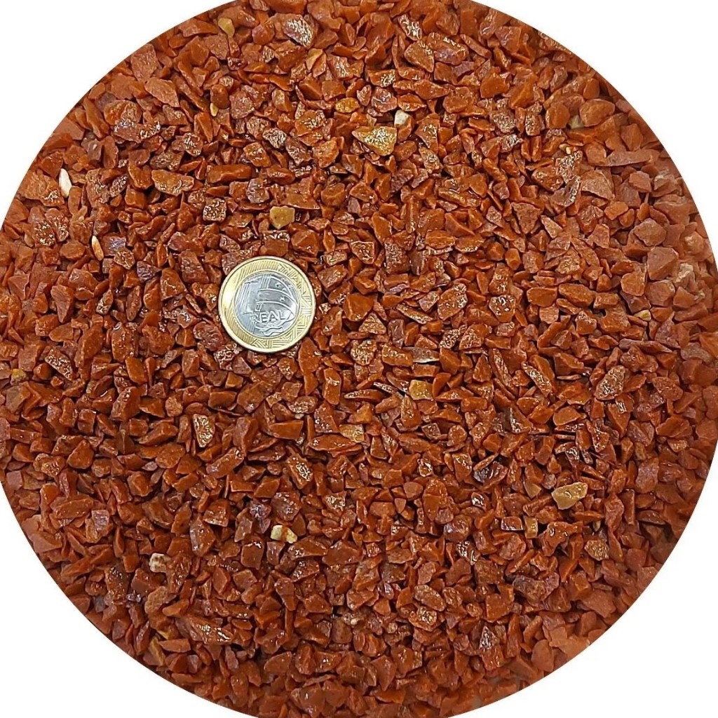 Pedras Ornamentais Pedrisco Vermelho Para Jardim e Decoração de Plantas em Oferta na Shopee