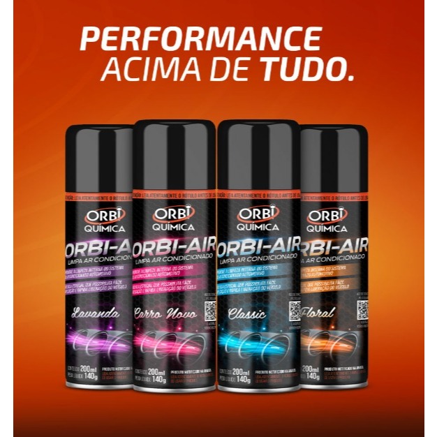 Higienizador de Ar-Condicionado Automotivo Orbi Air – Elimina Maus Odores e Bactérias