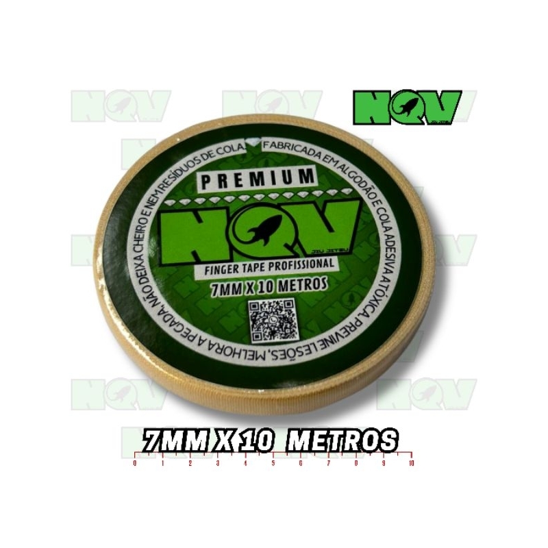 FINGER TAPE NQV PREMIUM Colors 7mm x 10 metros/ jiu-jitsu, judô e escalada