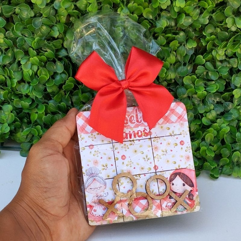 20 jogo da velha chapeuzinho Vermelho | Lembrancinhas personalizadas- aniversário Chapeuzinho vermelho