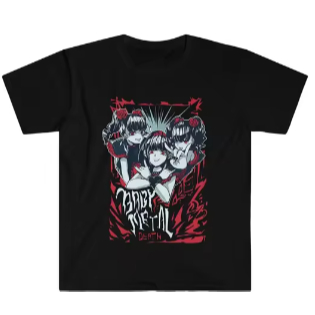 Camiseta Baby Metal Adulto/Infantil Lançamento Unissex Em Algodao