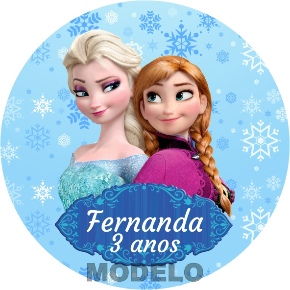 18 Adesivos Latinha Frozen - Etiqueta - Rótulo Personalizado