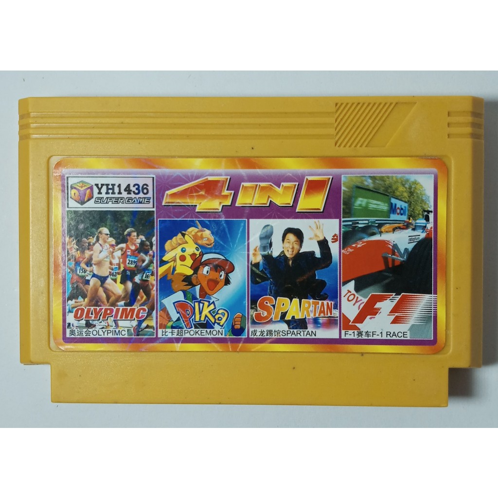 F1 Racer - Cartucho 4 in 1 NES Nintendinho 8 bits Nintendo jogos 60 pinos