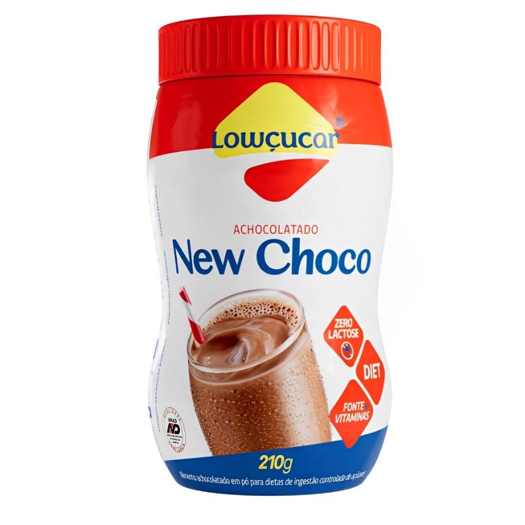 Achocolatado em Pó Diet New Choco 210g Lowçucar em Oferta na Shopee