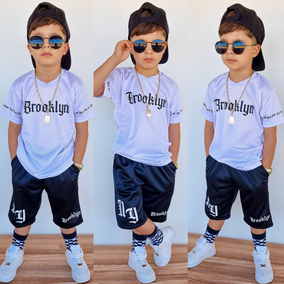 Kit Roupa Infantil Masculino Conjunto Bermuda e Camiseta em Oferta na Shopee