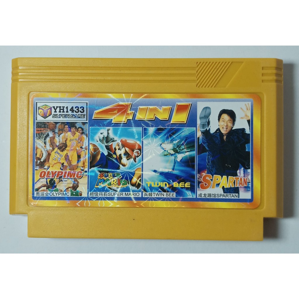 Super Mario - Cartucho 4 in 1 NES Nintendinho 8 bits Nintendo jogos 60 pinos