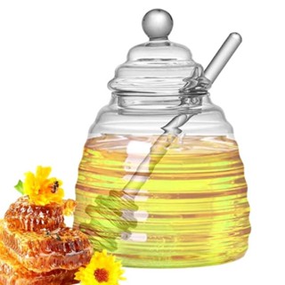 Meleira Colmeia De Vidro Decorativa Pegador De Mel E Tampa Cristal em Oferta na Shopee