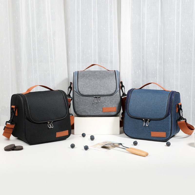 Bolsa Térmica Com Alça Feminina Masculina Marmita Lanche Bebida Lancheira Portátil Fitness