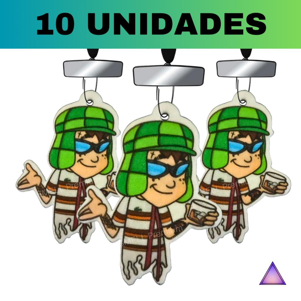 Kit 10 ou 5 Unidades Cheirinho para Carro Aromatizante Chavinho Essência para Ambiete - SMELL Premium em Oferta na Shopee