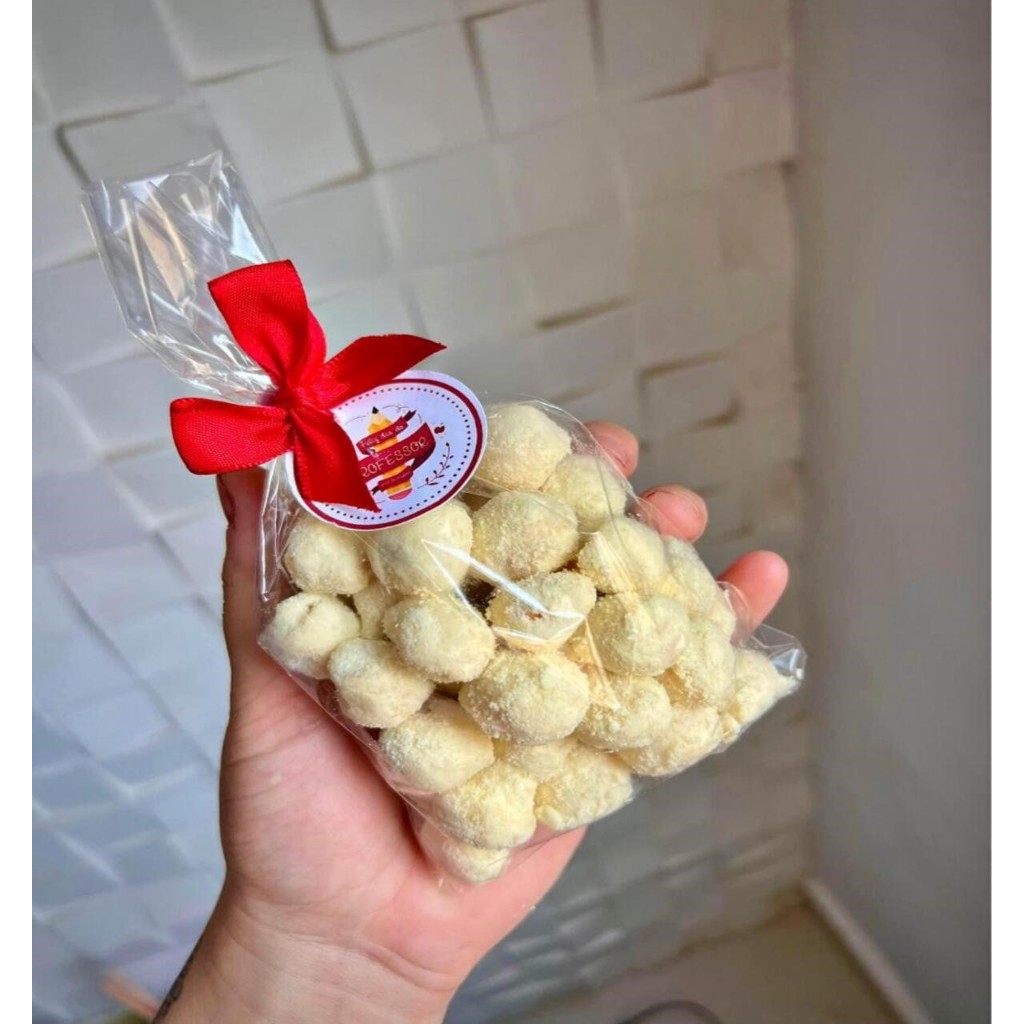 saquinho para PIPOCA GOURMET saco brilhante transparente pp para doces material virgem alta qualidade em Oferta na Shopee