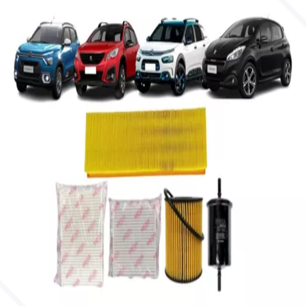 Kit FiltroTroca Completa C3 C4 2008 208 1.5 1.6 4cils.