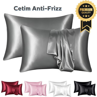 Kit 2 Fronhas de Cetim Anti-Frizz Charmousse Luxo Com Transpasse Envelope em Oferta na Shopee