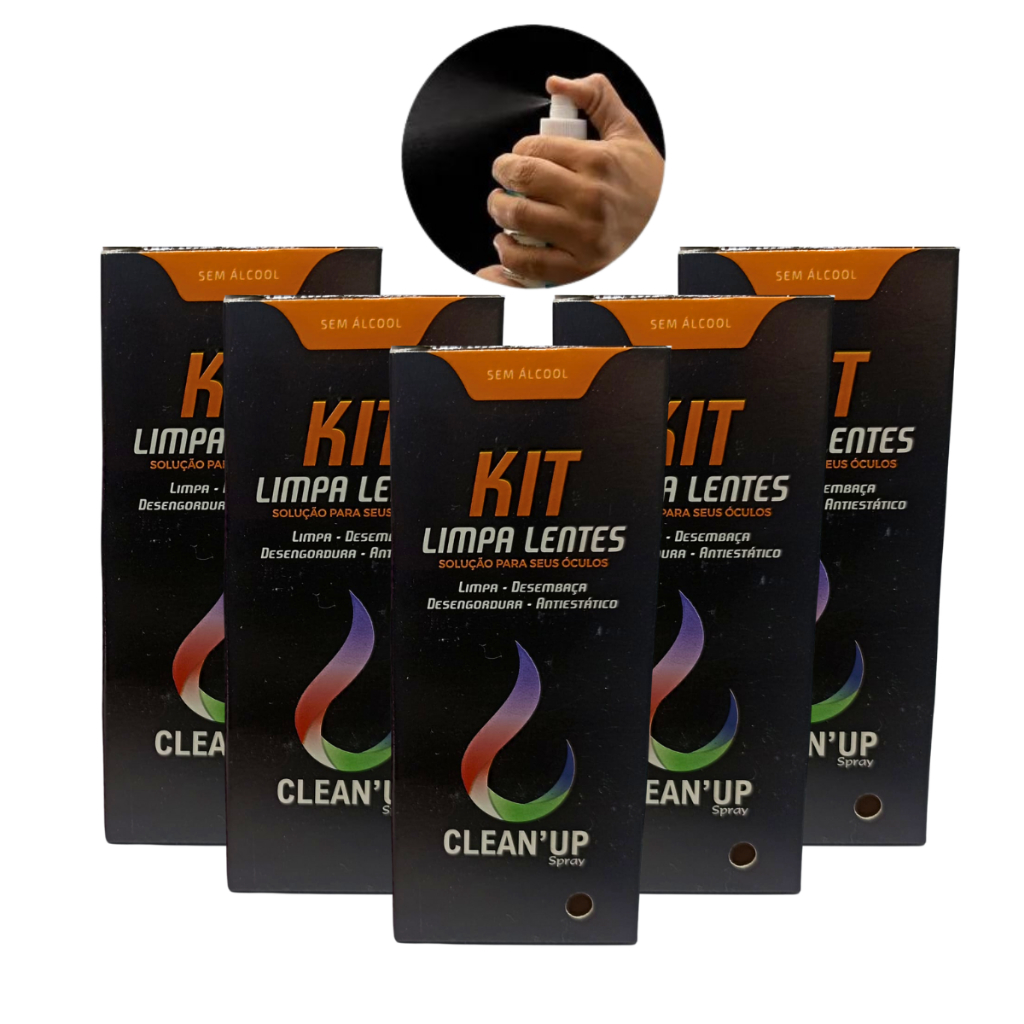 Kit 5 de Limpa Lentes com Flanela de Microfibra Telas Celular Tv Notebook Relógio Monitor