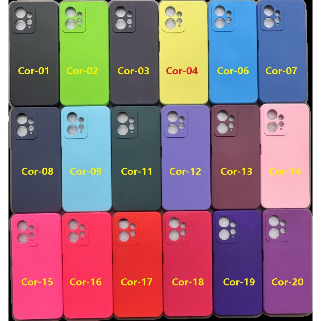 Capa Capinha Flexível De Soft Silicone Para Xiaomi Redmi Note 12 4G - Com Interior Aveludado de Silicone 021XM - CP 021