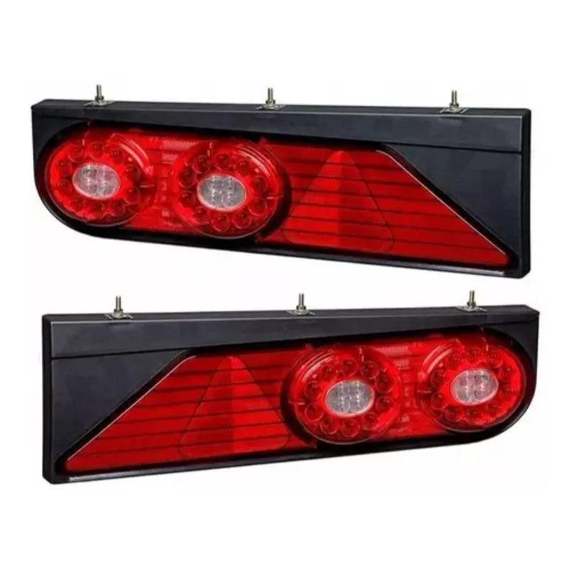 Par Caixa E Lanterna Traseira Carreta Randon Led 12v 24v