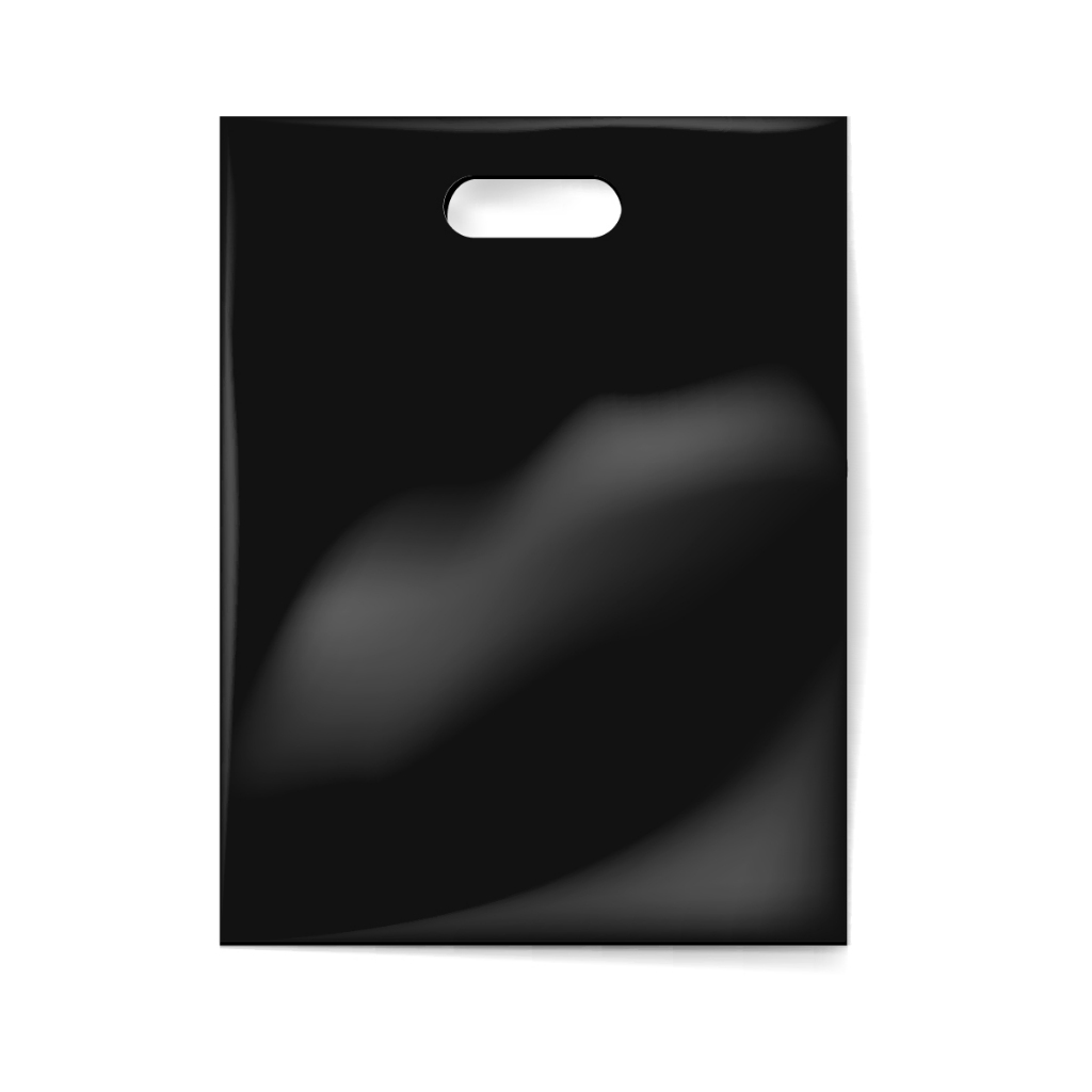 Kit 100 Un Sacolas Plásticas Boca Palhaço 16x22 Alça Vazada para loja