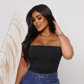 Body Feminino Tomara Que Caia Forro Duplo Casual E Confortável em Oferta na Shopee