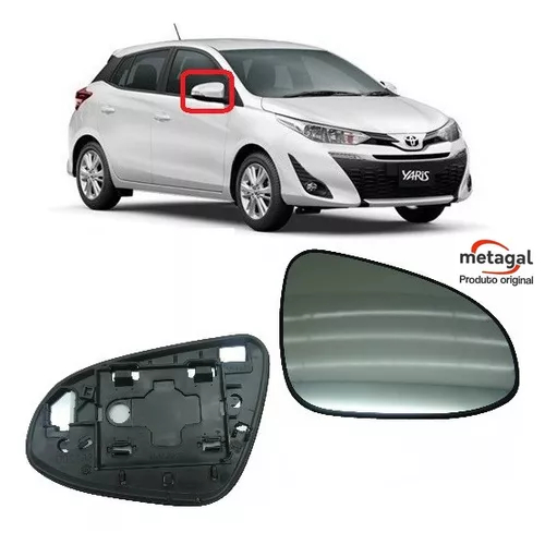 Lente Retrovisor Yaris 2018 a 2024 Original
