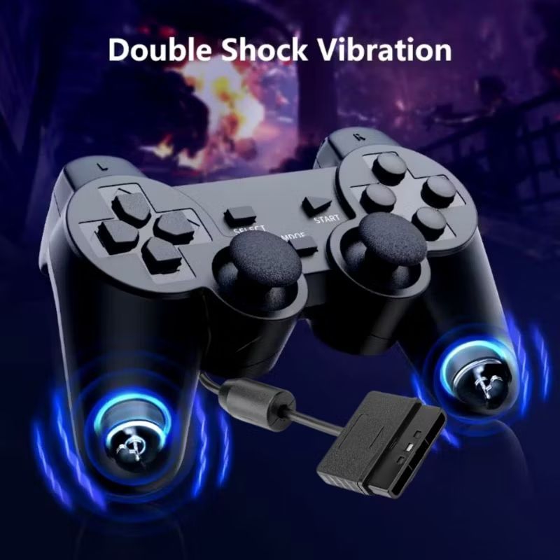 Controle Para Ps2 Analógico Com Fio Dualshock